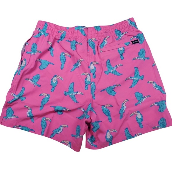 Chubbies Men’s Swim Trunks, Size Large “Toucan Do It” Style - Picture 2 of 8